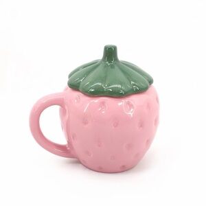 Target Pink Strawberry Shaped Mug with Lid